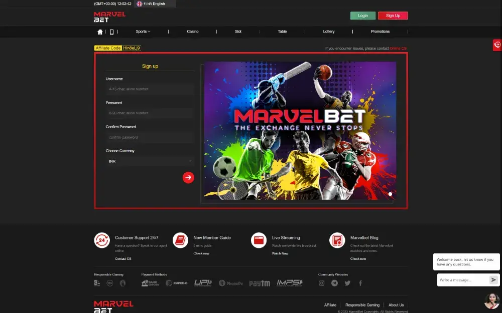 Advantages of Registering with Marvelbet